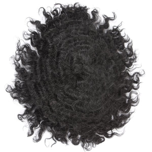 Brush Wave Toupee with PU and Silk Base