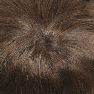 Straight Toupee with Lace Front / PU Back